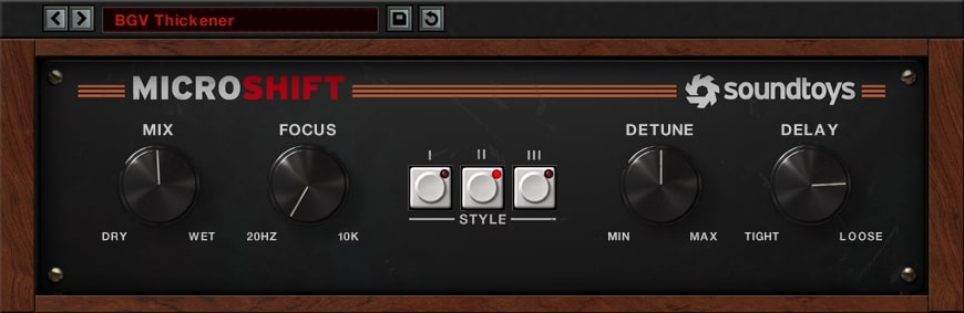 Soundtoys MicroShift V5